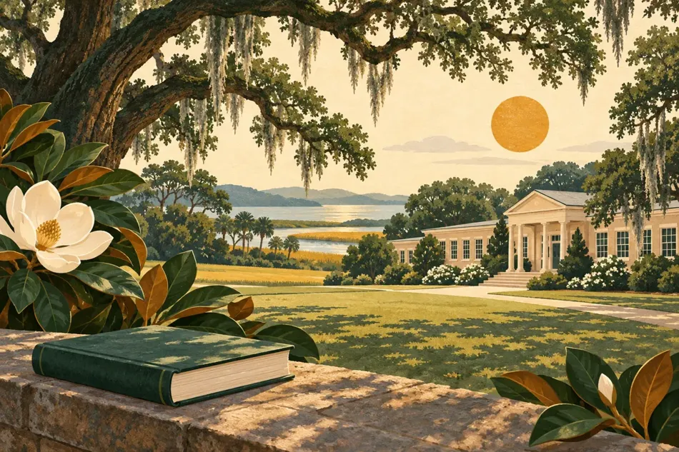 Southeast school landscape.